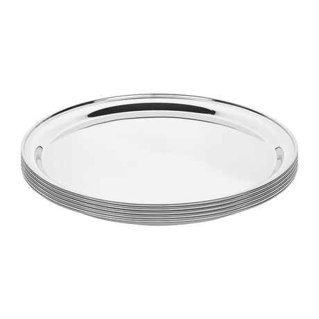 Olympia Stainless Steel Round Service Tray 355mm - DM193  Olympia   