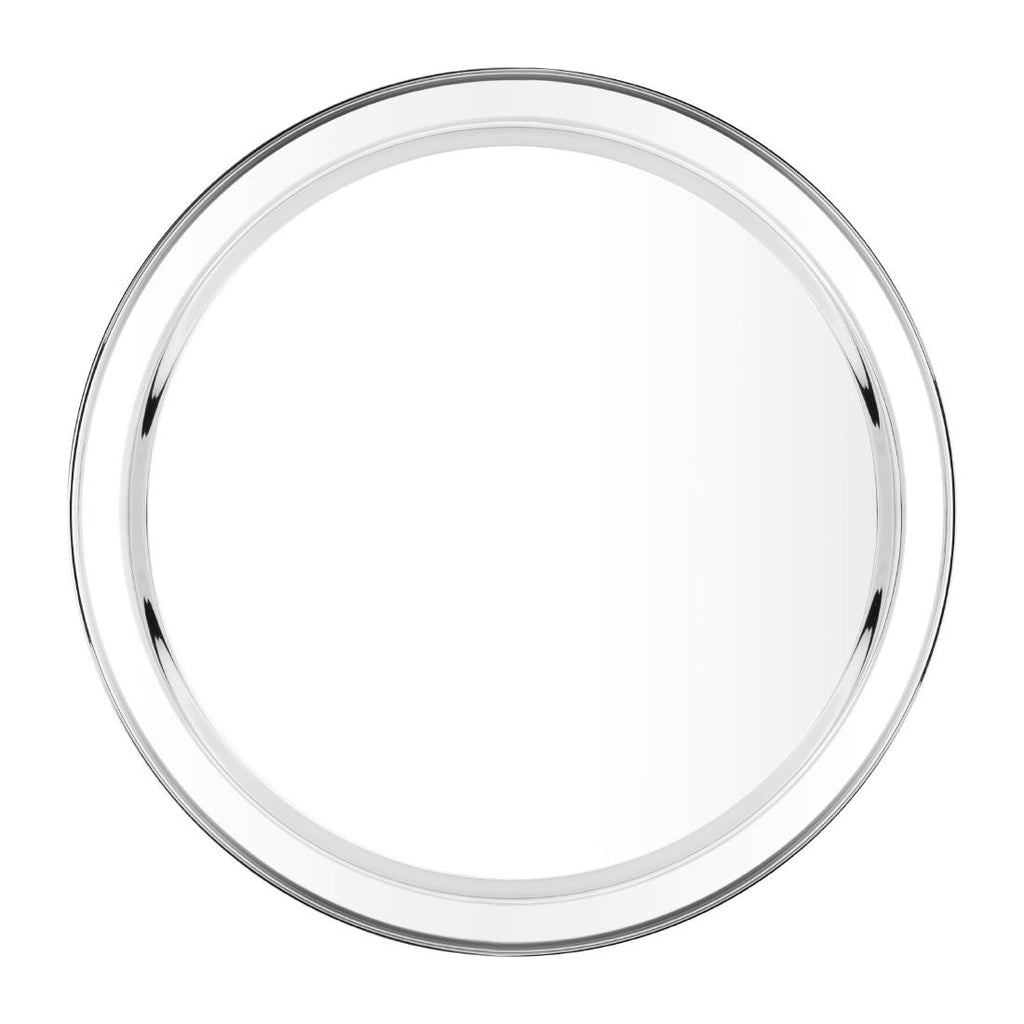Olympia Stainless Steel Round Service Tray 405mm - DM194  Olympia   