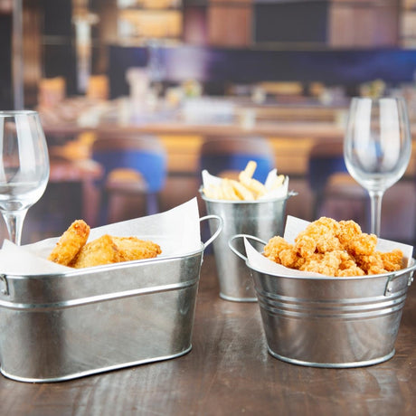 Olympia Mini Metal Food Bucket Shallow 150mm - DM214  Olympia   