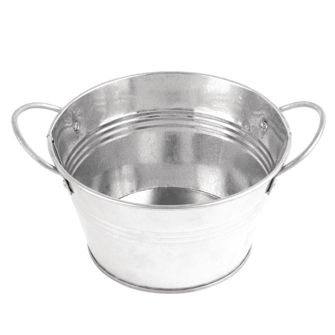 Olympia Mini Metal Food Bucket Shallow 150mm - DM214  Olympia   