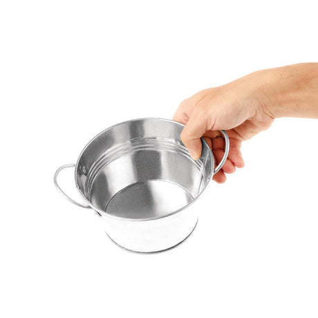 Olympia Mini Metal Food Bucket Shallow 150mm - DM214  Olympia   