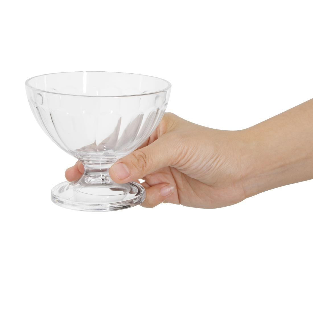 Olympia Kristallon Polycarbonate Sundae Glasses 200ml (Pack of 12) - DM272 Dessert and Sundae Glasses Olympia   