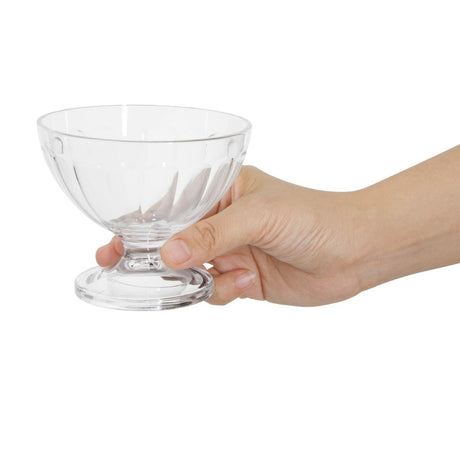 Olympia Kristallon Polycarbonate Sundae Glasses 200ml (Pack of 12) - DM272 Dessert and Sundae Glasses Olympia   