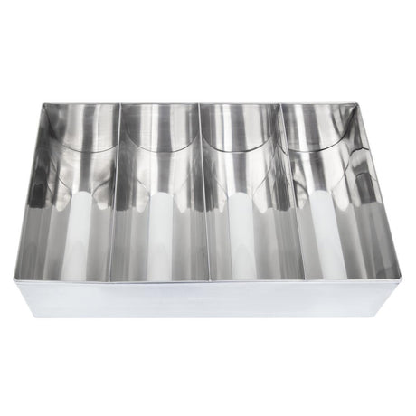 Olympia Cutlery Holder Stainless Steel - DM274  Olympia   