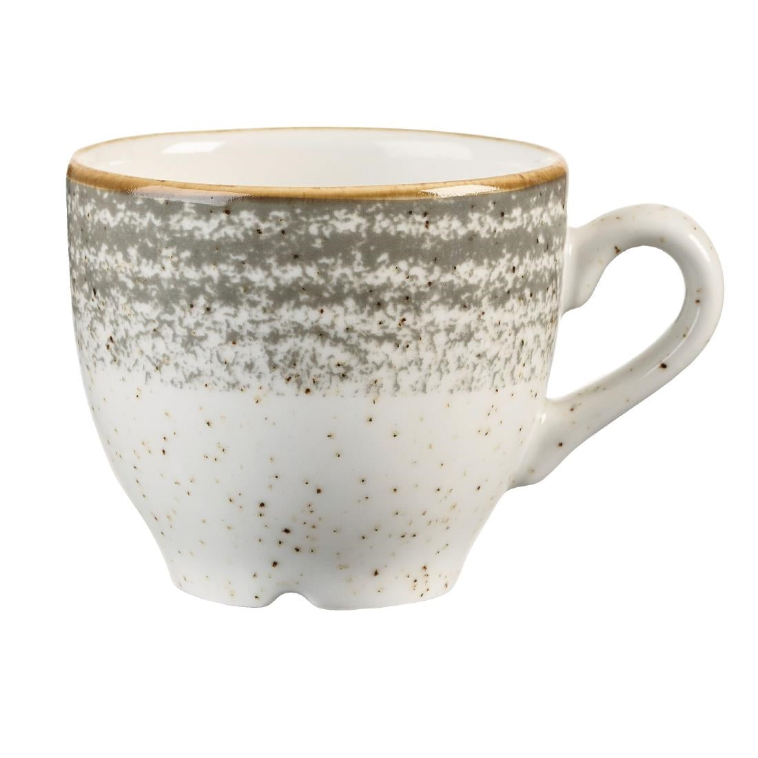 Churchill Studio Prints Homespun Stone Grey Espresso Cup 100ml 3.5oz - DM423 Cups and Mugs Churchill