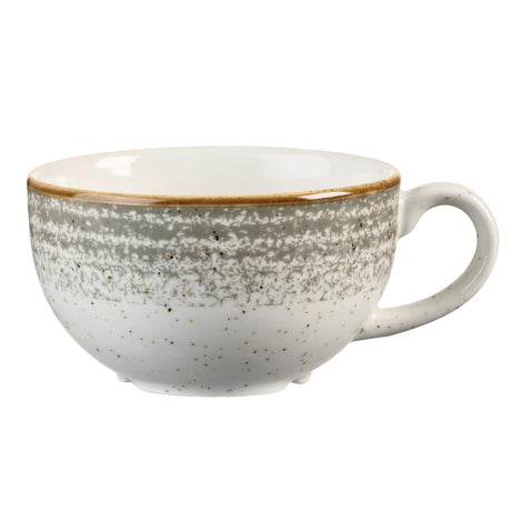 Churchill Studio Prints Homespun Stone Grey Cappuccino Cup 227ml 8oz - DM424 Cups and Mugs Churchill