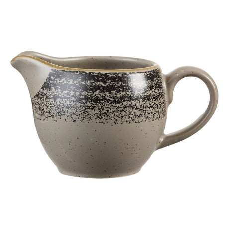 Churchill Studio Prints Homespun Charcoal Black Milk Jug 114ml 4oz (Pack of 4) - DM432 Churchill Super Vitrified Churchill   