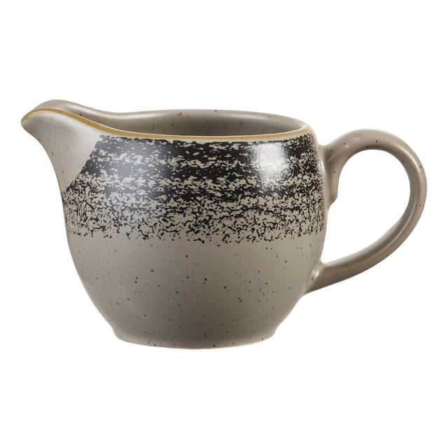 Churchill Studio Prints Homespun Charcoal Black Milk Jug 114ml 4oz (Pack of 4) - DM432 Churchill Super Vitrified Churchill   