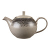 Churchill Studio Prints Homespun Charcoal Black Teapot 426ml (Pack of 4) - DM434 Churchill Super Vitrified Churchill   