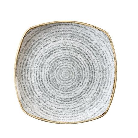 Churchill Studio Prints Homespun Stone Grey Square Plate 215mm - DM438 Plates Churchill