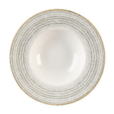 Churchill Studio Prints Homespun Stone Grey Wide Rim Bowl 280mm (Pack of 12) - DM442 Bowls Churchill