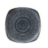 Churchill Studio Prints Homespun Charcoal Black Square Plate 215mm - DM445 Plates Churchill