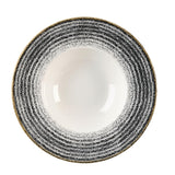 Churchill Studio Prints Homespun Charcoal Black Wide Rim Bowl 240mm - DM450 Bowls Churchill