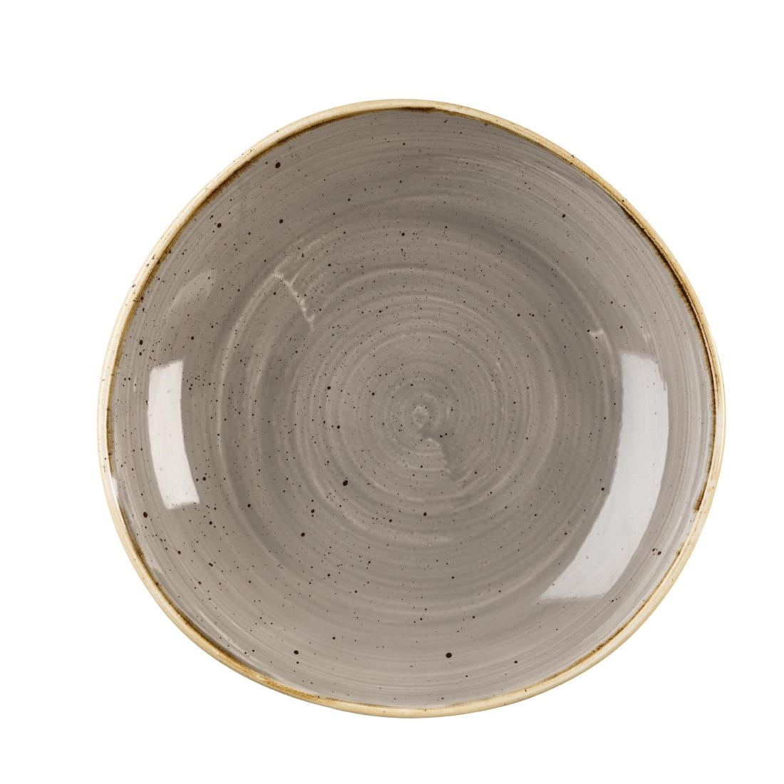 Churchill Stonecast Round Bowl Peppercorn Grey 253mm (Pack of 12) - DM460 Bowls Churchill