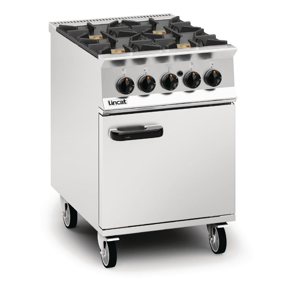 Lincat Opus 800 Natural Gas 4 Burner Range with Right Hand Door OG8001/N/RHD - DM501-N  Lincat   