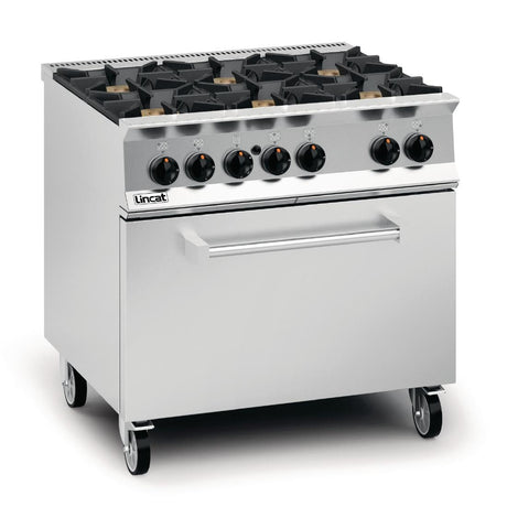 Lincat Opus 800 Natural Gas 6 Burner Range with Drop Down Door OG8002/N - DM503-N  Lincat   