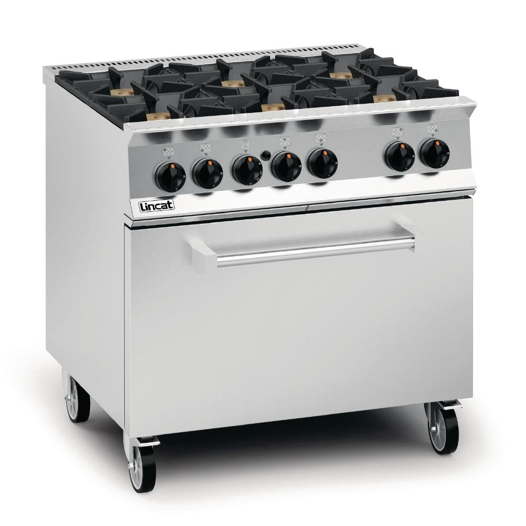 Lincat Opus 800 Propane Gas 6 Burner Range with Drop Down Door OG8002/P - DM503-P  Lincat   