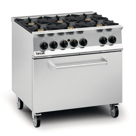 Lincat Opus 800 Propane Gas 6 Burner Range with Drop Down Door OG8002/P - DM503-P  Lincat   