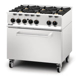 Lincat Opus 800 Natural Gas 6 Burner Range with Drop Down Door OG8002/N - DM503-N  Lincat   
