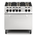 Lincat Opus 800 Natural Gas 6 Burner Range with Drop Down Door OG8002/N - DM503-N  Lincat   