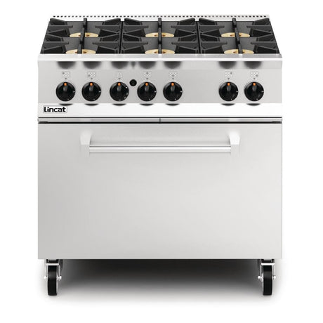 Lincat Opus 800 Propane Gas 6 Burner Range with Drop Down Door OG8002/P - DM503-P  Lincat   