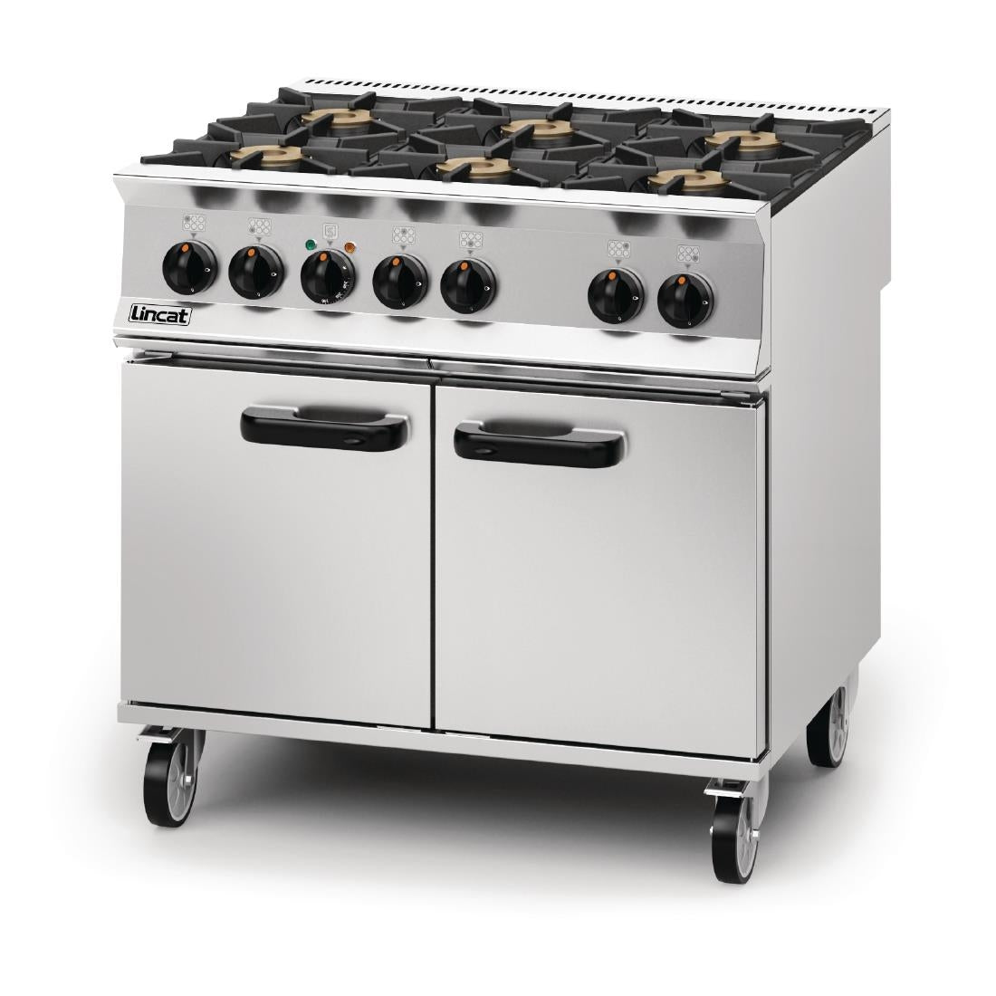 Lincat Opus 800 Propane Gas 6 Burner Dual Fuel Oven Range OD8007/P - DM509-P  Lincat   