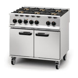 Lincat Opus 800 Propane Gas 6 Burner Dual Fuel Oven Range OD8007/P - DM509-P  Lincat   