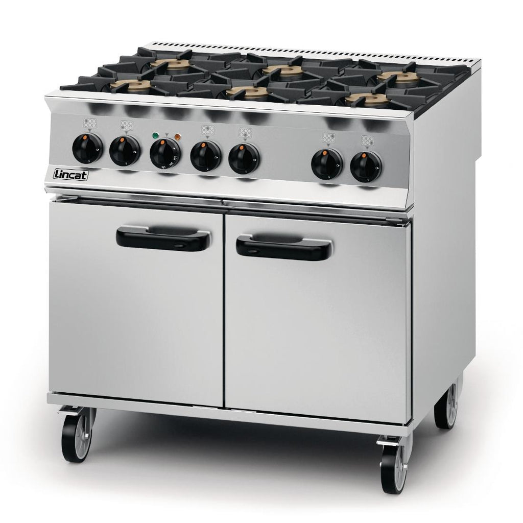 Lincat Opus 800 Propane Gas 6 Burner Dual Fuel Oven Range OD8007/P - DM509-P  Lincat   