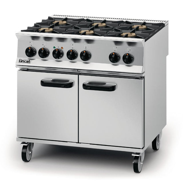 Lincat Opus 800 Propane Gas 6 Burner Dual Fuel Oven Range OD8007/P - DM509-P  Lincat   