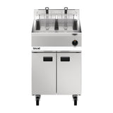 Lincat Opus 800 Single Tank Twin Basket Free Standing Natural Gas Fryer 600mm OG8107 - DM534-N Freestanding Gas Fyers Lincat