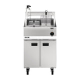 Lincat Opus 800 Single Tank Twin Basket Free Standing Natural Gas Filtration Fryer OG8107/OP - DM535-N Freestanding Gas Fyers Lincat