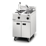 Lincat Opus 800 Twin Tank Twin Basket Free Standing Propane Gas Filtration Fryer OG8111/OP - DM539-P Freestanding Gas Fyers Lincat