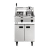 Lincat Opus 800 Twin Tank Twin Basket Free Standing Natural Gas Filtration Fryer OG8111/OP - DM539-N Freestanding Gas Fyers Lincat