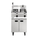 Lincat Opus 800 Twin Tank Twin Basket Free Standing Natural Gas Filtration Fryer OG8111/OP - DM539-N Freestanding Gas Fyers Lincat