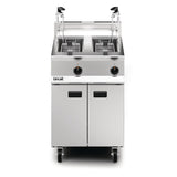Lincat Opus 800 Twin Tank Twin Basket Free Standing Propane Gas Dual Filtration Fryer OG8111/OP2 - DM540-P Freestanding Gas Fyers Lincat