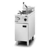 Lincat Vortech Single Tank Twin Basket Free Standing Natural Gas Filtration Fryer OG8115/OP - DM541-N Freestanding Gas Fyers Lincat