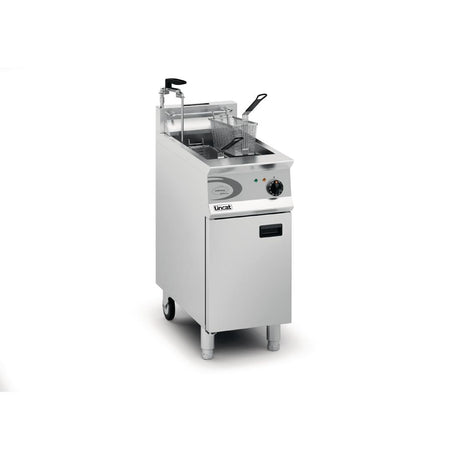 Lincat Vortech Single Tank Twin Basket Free Standing Natural Gas Filtration Fryer OG8115/OP - DM541-N Freestanding Gas Fyers Lincat