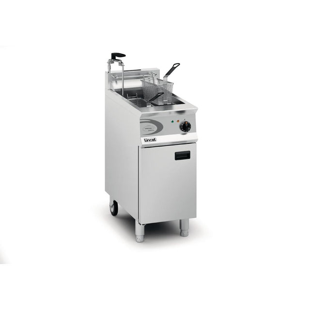 Lincat Vortech Single Tank Twin Basket Free Standing Natural Gas Filtration Fryer OG8115/OP - DM541-N Freestanding Gas Fyers Lincat