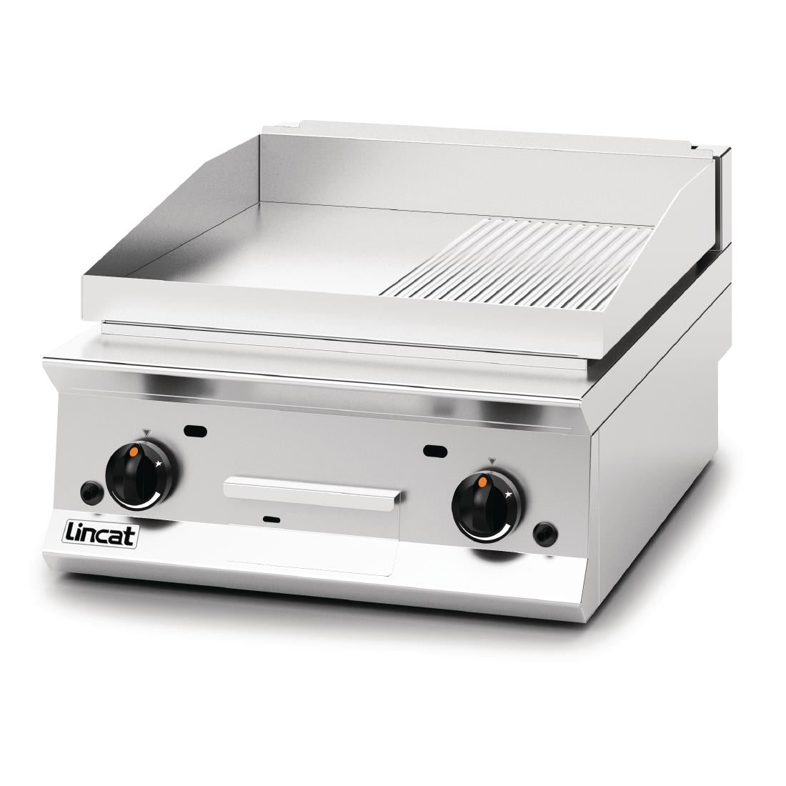 Lincat Opus 800 Half Ribbed Natural Gas Griddle OG8201/R/N - DM546-N  Lincat   