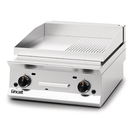 Lincat Opus 800 Half Ribbed Propane Gas Griddle OG8201/R/P - DM546-P  Lincat   
