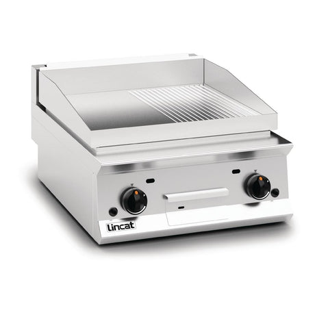 Lincat Opus 800 Half Ribbed Propane Gas Griddle OG8201/R/P - DM546-P  Lincat   