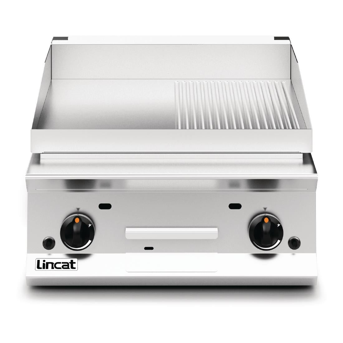 Lincat Opus 800 Half Ribbed Natural Gas Griddle OG8201/R/N - DM546-N  Lincat   