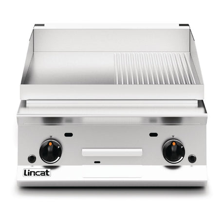 Lincat Opus 800 Half Ribbed Natural Gas Griddle OG8201/R/N - DM546-N  Lincat   