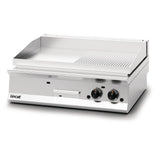 Lincat Opus 800 Half Ribbed Propane Gas Griddle OG8202/R/P - DM547-P  Lincat   