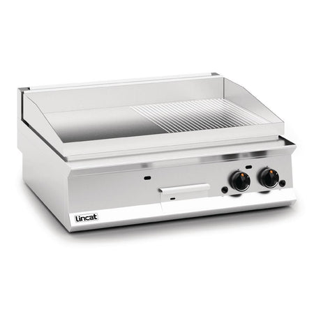 Lincat Opus 800 Half Ribbed Natural Gas Griddle OG8202/R/N - DM547-N  Lincat   