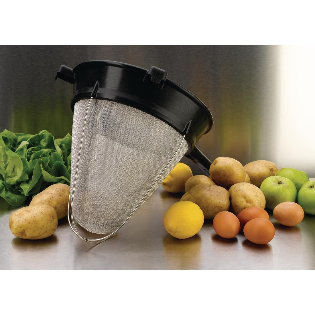 Matfer Bourgeat Exoglass Bouillon Strainer 255mm - DM597  Matfer Bourgeat   