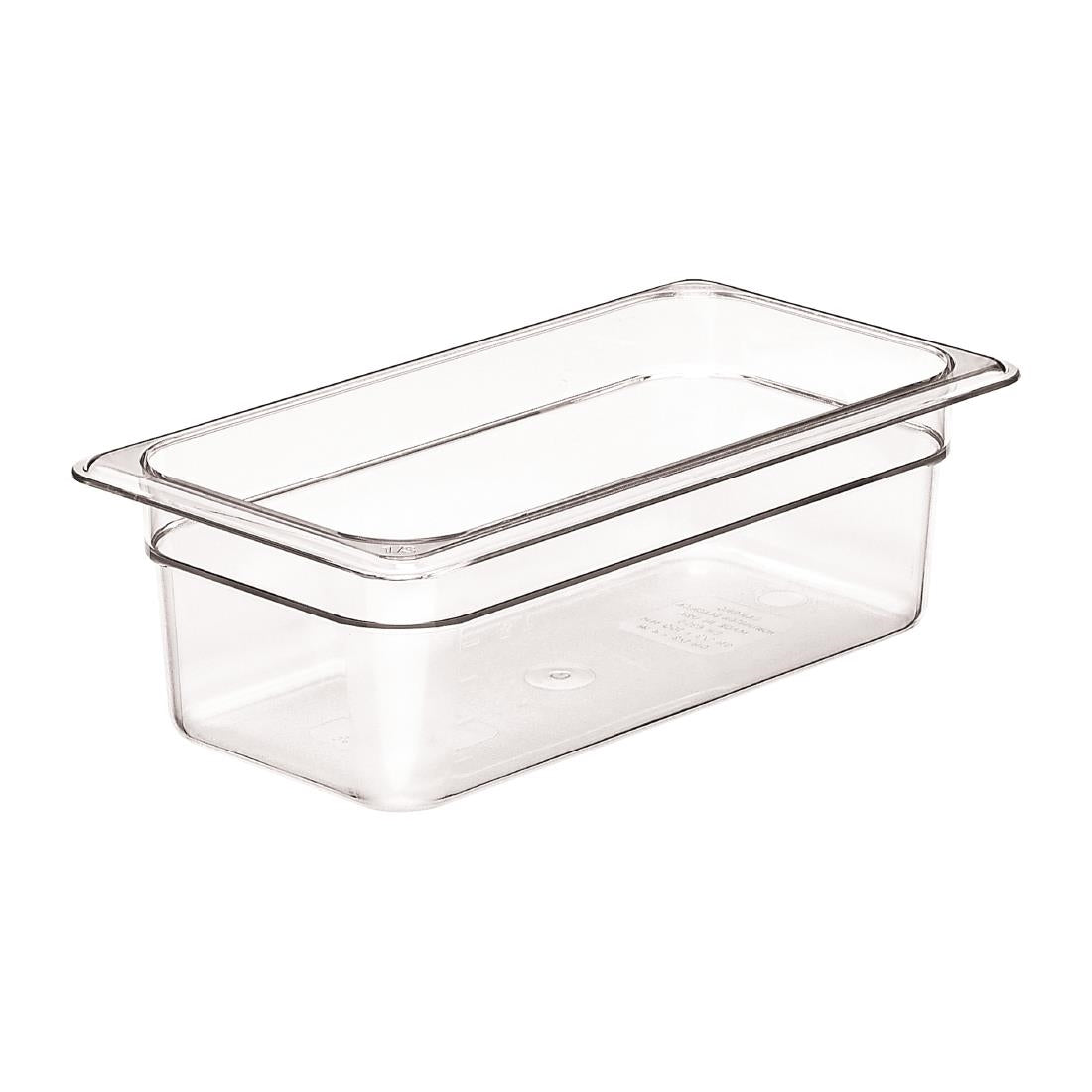 Cambro Polycarbonate 1/3 Gastronorm Tray 100mm - DM734  Cambro   