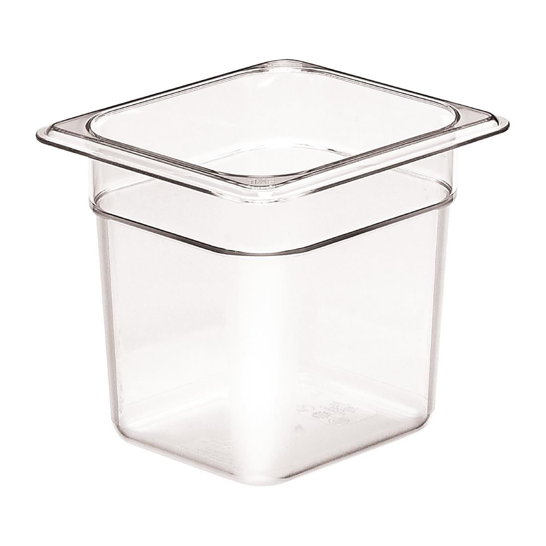 Cambro Polycarbonate 1/6 Gastronorm Tray 150mm - DM753  Cambro   