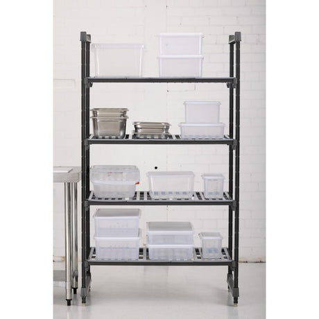 Cambro Camshelving Basics Plus 4 Tier Shelving Starter Unit 1830 x 1070 x 610mm - DM773  Cambro   