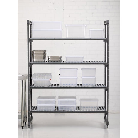 Cambro Camshelving Basics Plus 4 Tier Shelving Starter Unit 1830 x 1375 x 610mm - DM775  Cambro   